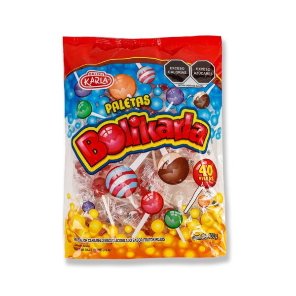 PALETA KARLA BOLIKARLA ROJA 40PZ C/30BL